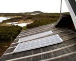 Solar panels on the roof