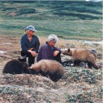Charlie and Maureen with the cubs